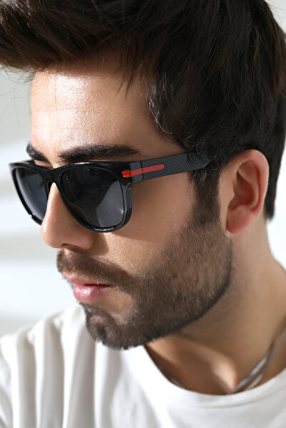 Lozzo Men's Polarized Sunglasses with Square Accessories 23053 C2 P