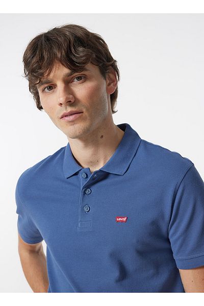 Levi's Απλό ανοιχτό μπλε ανδρικό μπλουζάκι πόλο A2085-0001