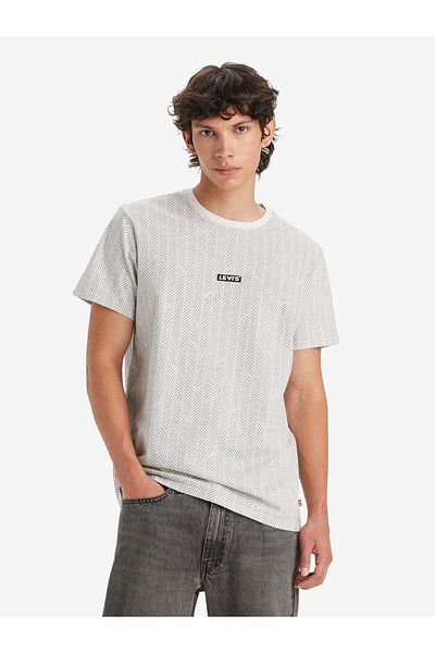Levi's Crew Neck Printed Gray Men's T-Shirt A7772-0002