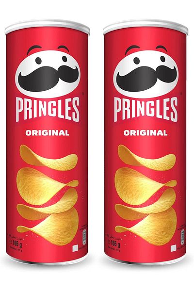 Pringles Original Flavour - Classic Salted Potato Chips - 165g Pack of 2 Cans