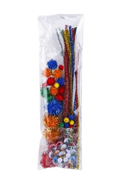 Nova Color Metalik Şönil Ve Ponpon Seti
