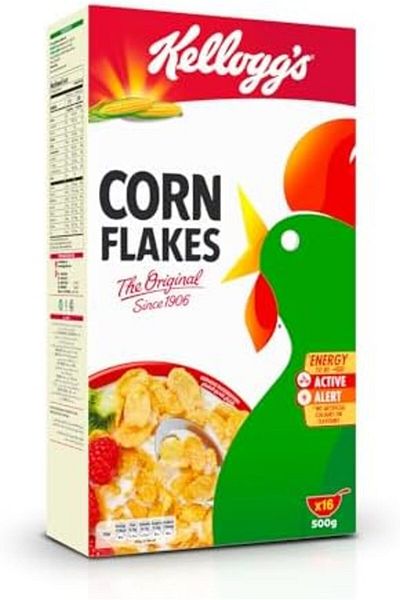 Kellogg's Corn Flakes Original | 500g | Nourishing Breakfast | Cholesterol Free | High in Vitamins B