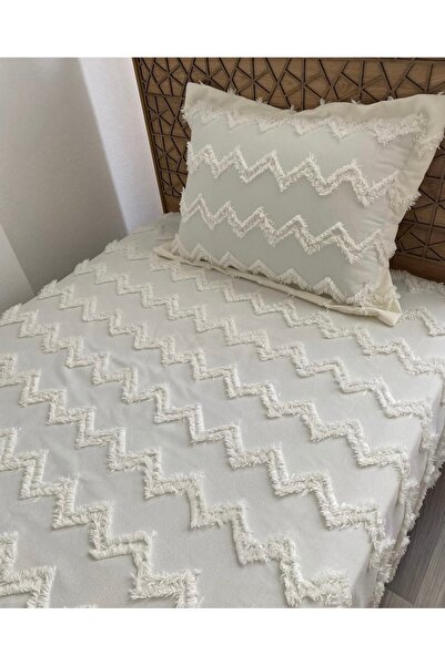 best house decor Tek kişilik best house yatak örtüsü ekru