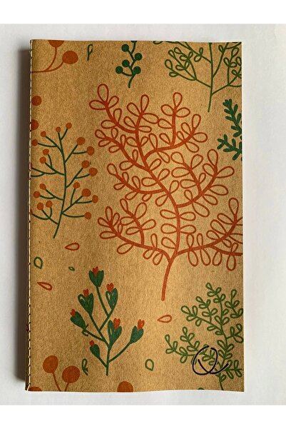 Dones 12x21 Kraft Çizgisiz 96 Yaprak Karışık Desen Defter