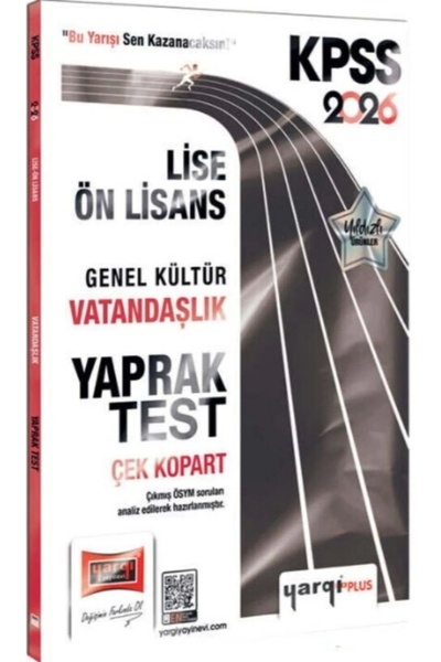 Yargı Yayınları 2026 Kpss Lise Ön Lisans Genel Kültür Vatandaşlık Çek Kopart ...