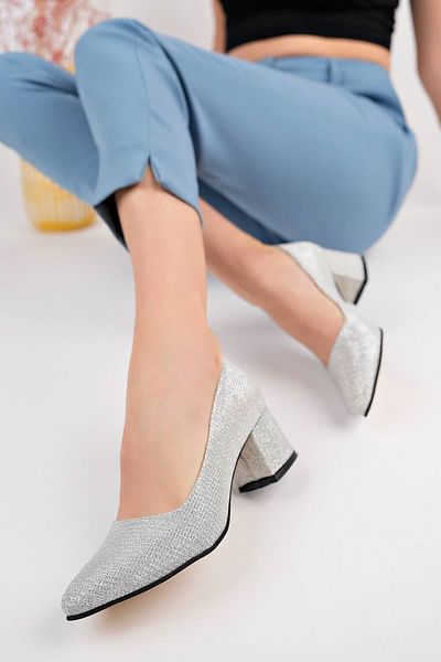 epaavm Pantofi de damă cu toc Silver Star
