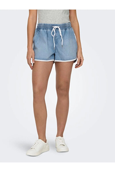 ONLY Onlpıerce Pull-Up Dnm Women's Denim Shorts