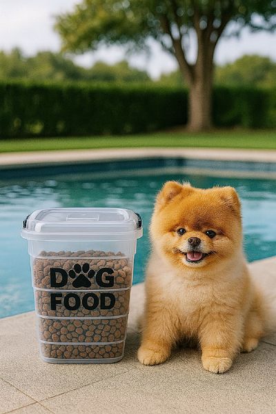 DEEMBRO Dog Dry Food Storage Container Box Empty Dog Food Storage Container Box 3 Kg Capacity