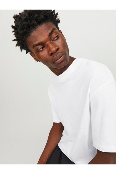 Jack & Jones Jjebradley Tee Ss με λαιμόκοψη Noos White