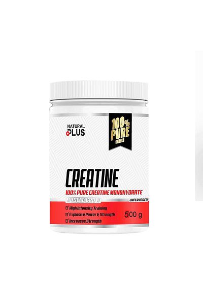 Natural Plus Creatine 500 G - 100% Pure Creatine Monohydrate
