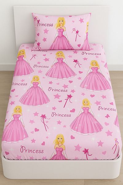 Butik 100% Cotton Fabric Single Fitted Sheet Cover