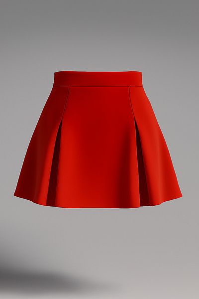 SLAW REZZ Mini Crepe Shorts Skirt