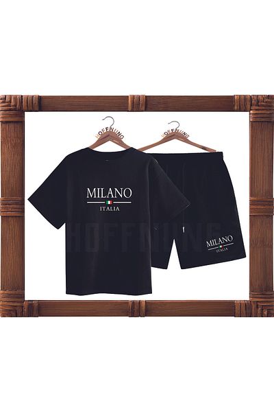 HOFFNUNG Full Shorts Milano Italia Printed Oversize 2Iplik