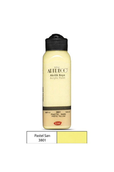 Artdeco Akrilik Boya Pastel 140 ml Pastel Sarı 3801
