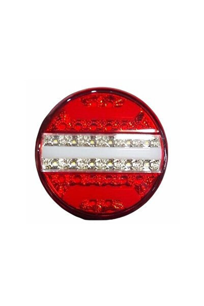 ÇERAY Yuvarlak Neon Led 5 Fonksiyonlu Dinamik Sinyalli Hamburger Stop Lamba 1...