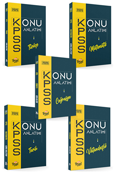 Yeni Trend Yayınları 2026 Kpss Ortaöğretim (LİSE) & Önlisans: Konu Anlatım 5 ...