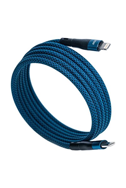4 Berry Bmuc-02 Mavi Manyetik Usb-a-c Kablo – 1.5 M, Süper Hızlı Şarj