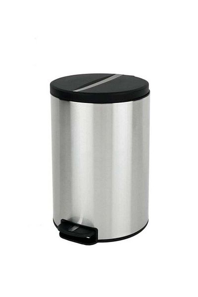 EKO Nova Series 5l Step Trash Bin – Brushed Stainless Steel, Soft-close Lid, Fingerprint-resistant