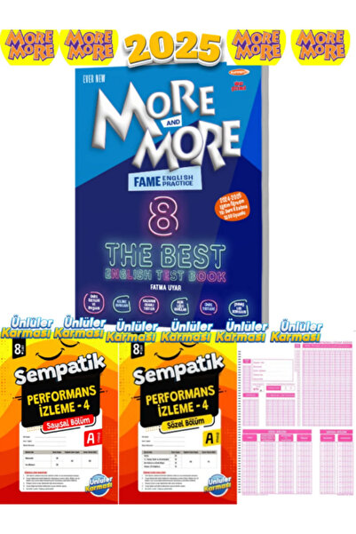 Kurmay Yayınları More And More 8 Sınıf English Fenomen Test Book