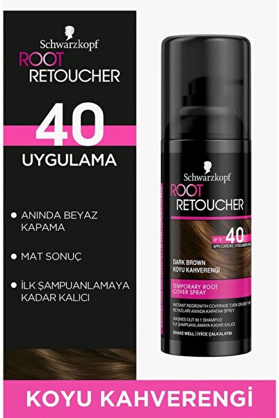 Root Retoucher Beyazları Anında Kapatan Sprey Boya Koyu Kahverengi 120 ml