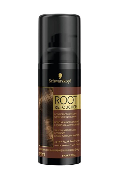 Root Retoucher Beyazları Anında Kapatan Sprey Boya Koyu Kahverengi 120 ml