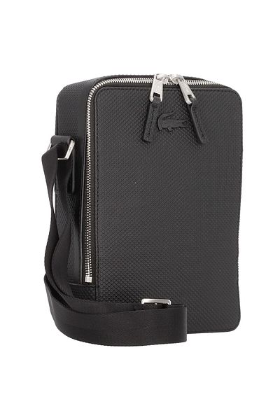 Lacoste Kožená taška cez rameno Chantaco 17 cm