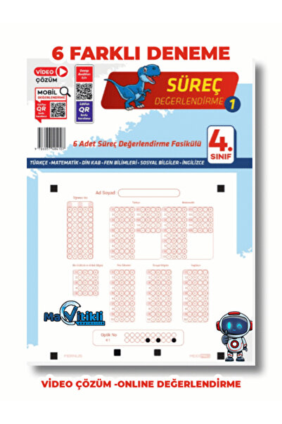 Mavitikli Yayıncılık 4.sınıf Paket Deneme (6 Adet Farklı Deneme )