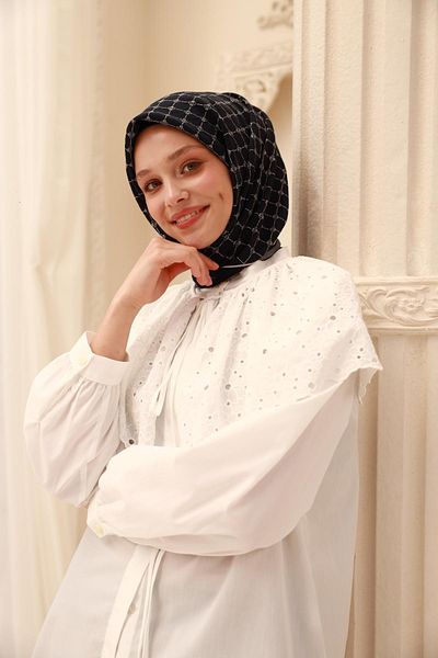 Silk Home Μοτίβο μονόγραμμα Κασκόλ Olinda