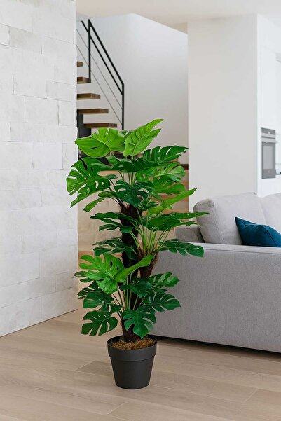MAKİ DEKOR Yapay Ağaç Monstera 3 Gövdeli 54 Yapraklı 100 Cm