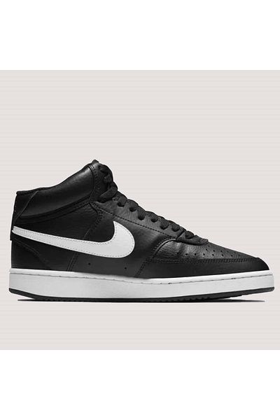 Nike Court Vision Mid Unisex Sports Shoes Cd5436-001 - Black - 37.5
