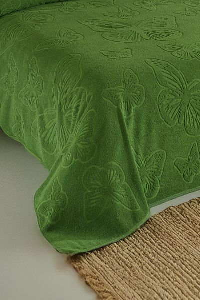 DNZGÜLCAN Kelebek Pique Double 200X220Cm Summer Towel Pique 100% Cotton Soft Bedspread