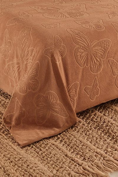 DNZGÜLCAN Kelebek Pique Double 200X220Cm Summer Towel Pique 100% Cotton Soft Bedspread