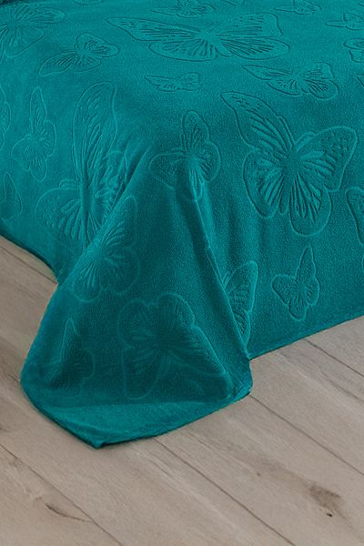 DNZGÜLCAN Kelebek Pique Double 200X220Cm Summer Towel Pique 100% Cotton Soft Bedspread