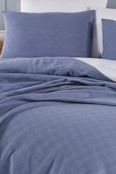 Isessia Loya 100% Cotton Double Pique |   Bedspread |   Seat Cover |   200 X 230