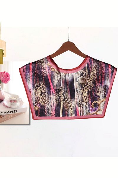 nurfem Snake Skin Patterned Tie Modern Women's Shoulder Shawl
