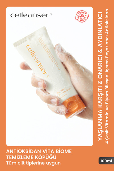 celleanser Yaşlanma Karşıtı, Onarıcı, Nemlendirici, Antioksidan Vita Biome Te...