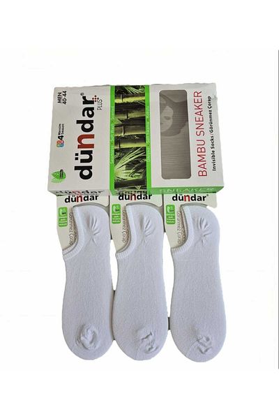 Dündar Мъжки Sneakar Bamboo Seamless ароматизирани 12 броя бели