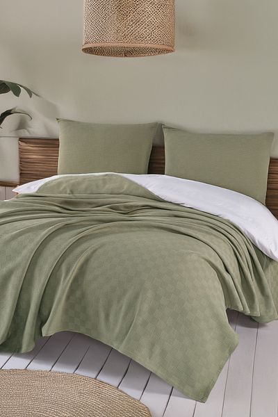 Isessia Loya 100% Cotton Double Pique |   Bedspread |   Seat Cover |   200 X 230