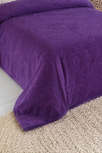 DNZGÜLCAN Kelebek Pique Double 200X220Cm Summer Towel Pique 100% Cotton Soft Bedspread