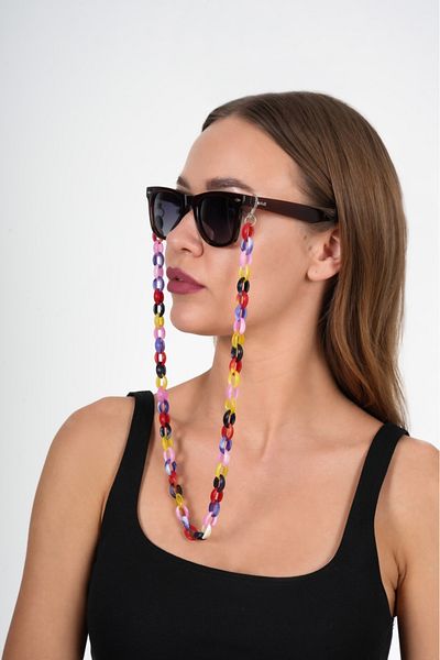 JULIANO Acrylic Colored Thick Design Glasses Chain
