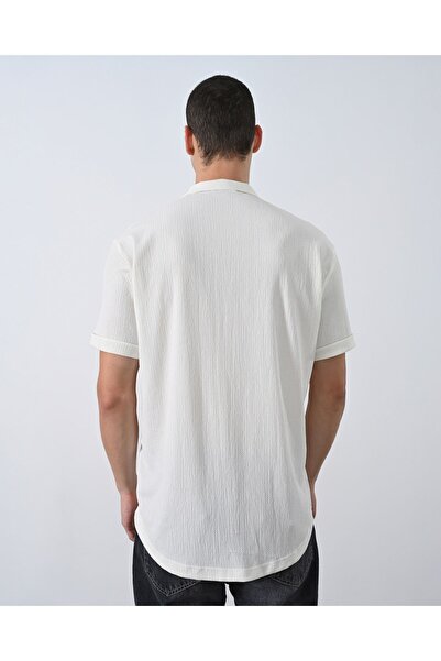 İLKCET MODA Ανδρικό πουκάμισο - Oversize Άνετο Ύφασμα