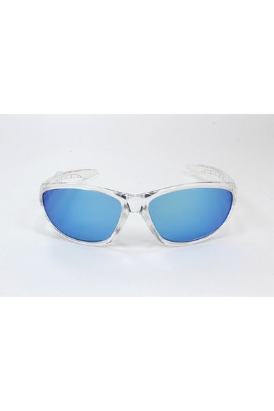 JULIANO Unisex Children's White Oval Mirrored Sunglasses