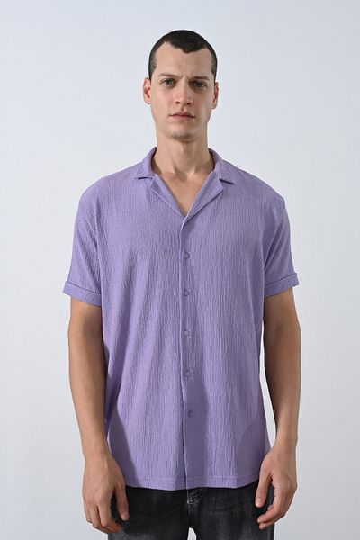 İLKCET MODA Ανδρικό πουκάμισο - Oversize Άνετο Ύφασμα