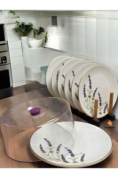 CARMEN SOFT paris 8 Piece Lavender Cake Set
