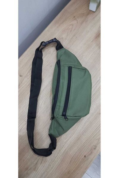 Alya trend Unisex Khaki Waterproof Sports Cross Strap Two Compartment Waist and Shoulder Bag