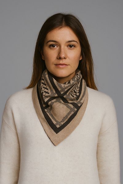 Sebir Moda Patterned Knitwear Scarf