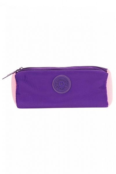 KAUKKO Geantă pentru creion pentru școală pentru fete cu două compartimente - violet - K2740