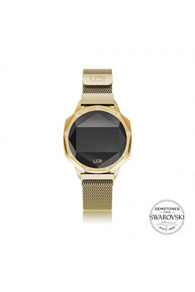 Up! Watch Women's Gold Rose up Watch Iconic Swarovski ®   Gold Loop Band Wristwatch