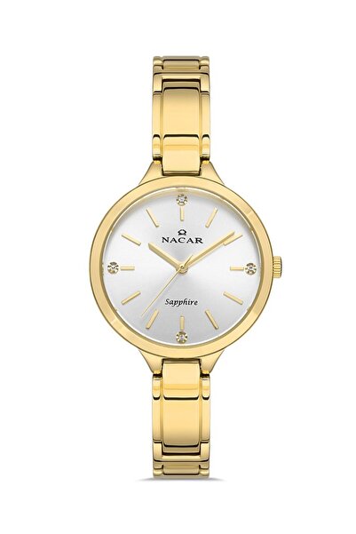 Nacar SAFİR CAM ALTIN KADIN KOL SAATİ NC36-391035-DSM