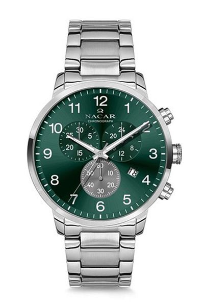 Nacar Sport Silver Men's Watch Nc34-290243-Angm